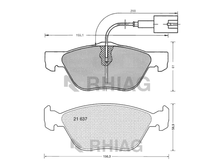 KIT PASTIGLIE FRENO , DISCHI FRENO , CUSCINETTO ANTERIORI FIAT MULTIPLA.