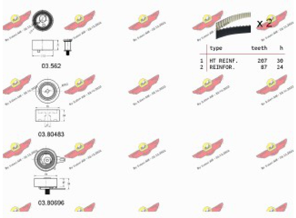 KIT TENDICINGHIA DISTRIBUZIONE