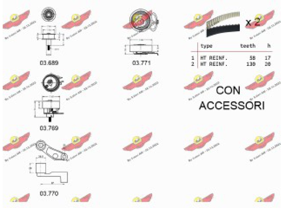 KIT TENDICINGHIA DISTRIBUZIONE