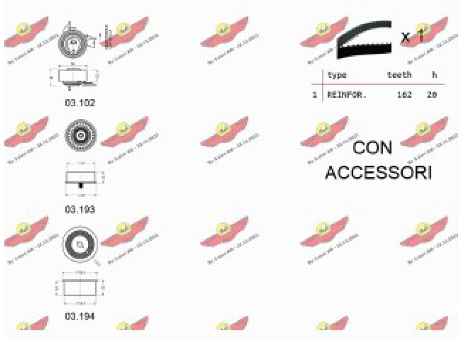 KIT TENDICINGHIA DISTRIBUZIONE