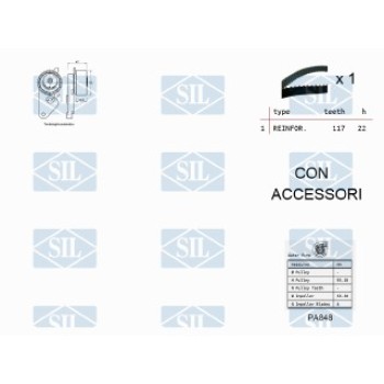 KIT TENDICINGHIA DISTRIBUZIONE CON POMPA ACQUA