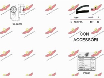 KIT TENDICINGHIA DISTRIBUZIONE CON POMPA ACQUA