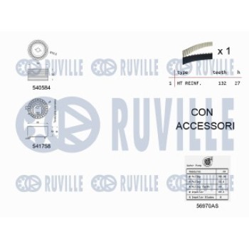 KIT TENDICINGHIA DISTRIBUZIONE CON POMPA ACQUA