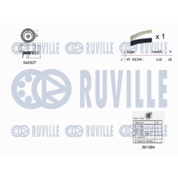 KIT TENDICINGHIA DISTRIBUZIONE CON POMPA ACQUA