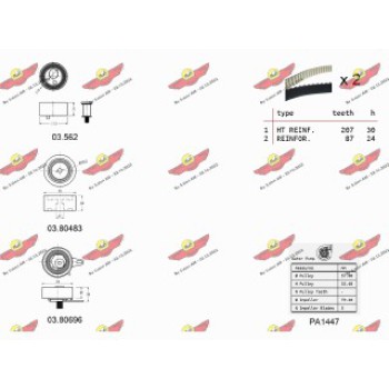 KIT TENDICINGHIA DISTRIBUZIONE CON POMPA ACQUA