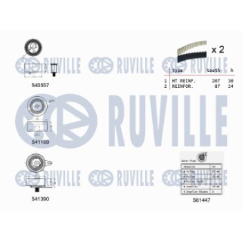 KIT TENDICINGHIA DISTRIBUZIONE CON POMPA ACQUA