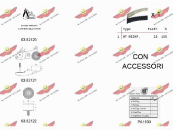 KIT TENDICINGHIA DISTRIBUZIONE CON POMPA ACQUA