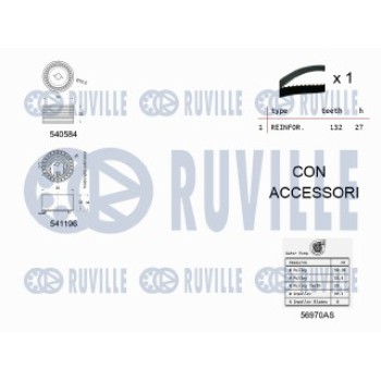 KIT TENDICINGHIA DISTRIBUZIONE CON POMPA ACQUA