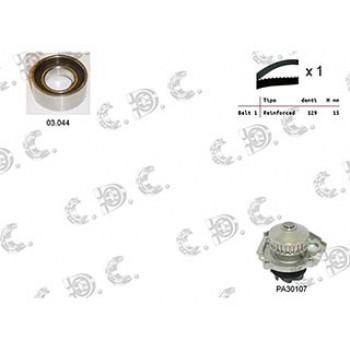 Kit tendicinghia distribuzione + pompa acqua