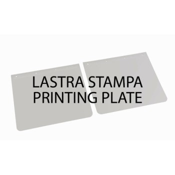 Lastra di stampa per personalizzazione coppie paraspruzzi (riutilizzabile)