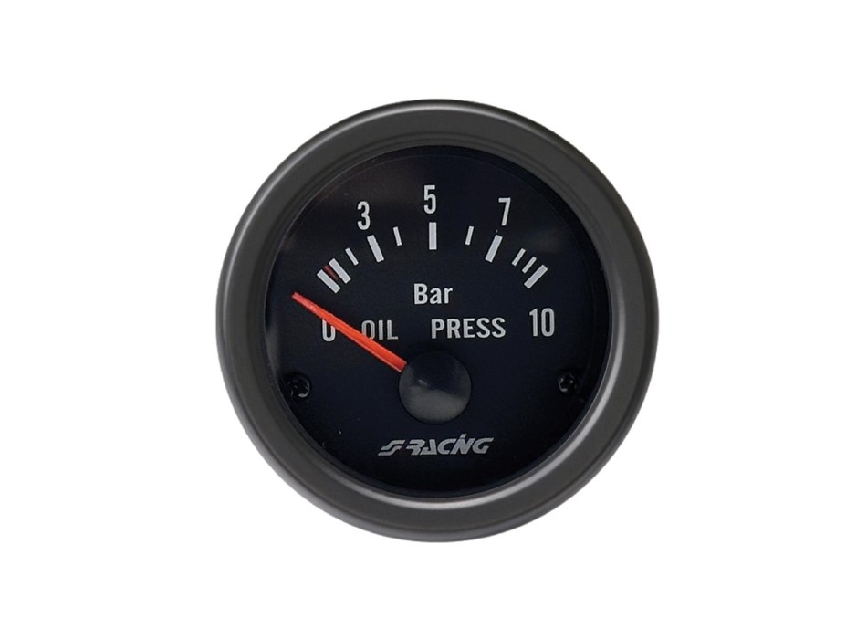 Manometro pressione olio Black line