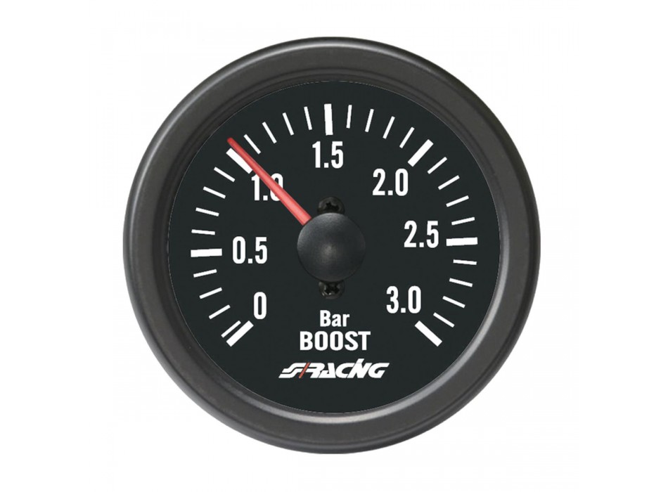 Manometro pressione turbo 3 BAR Black line