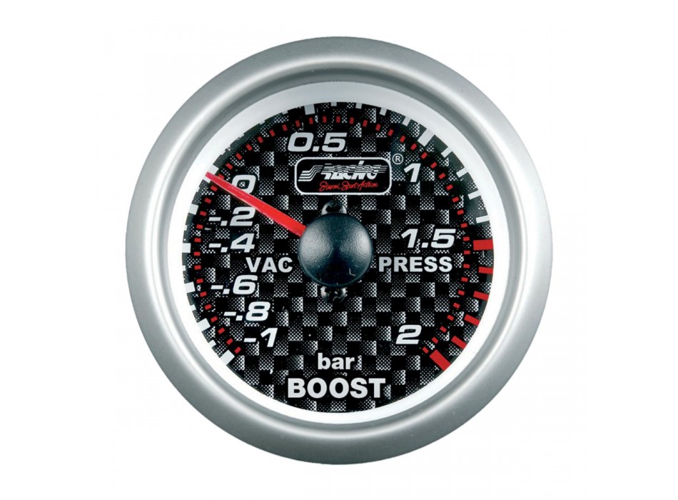 Manometro pressione turbo Carbon Look line