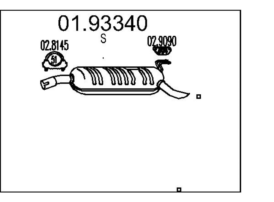 Marmitta sileziatore posteriore Fiat