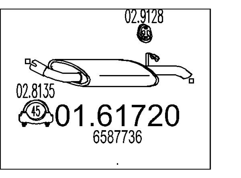 Marmitta sileziatore posteriore Seat Ibiza II 6k1