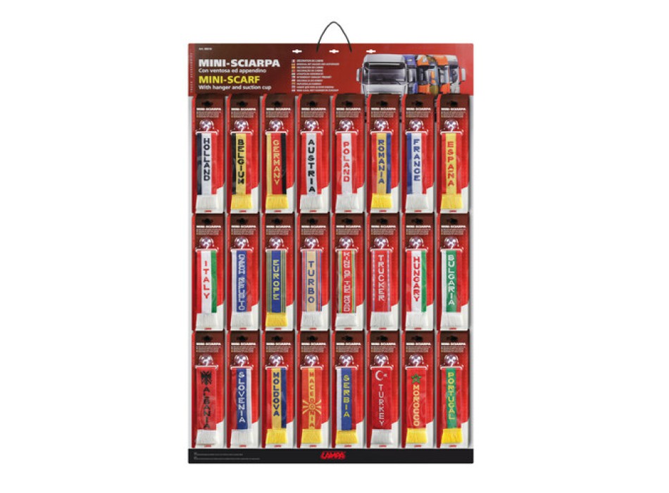 Mini-Sciarpa, display espositore con 120 pz inclusi