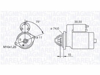 Motorino di avviamento TOYOTA Yaris 1.0cc