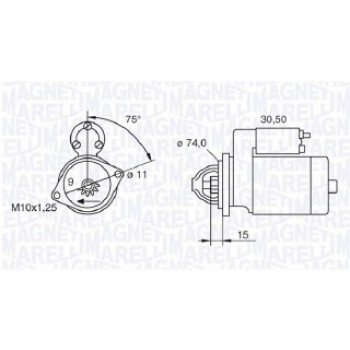 Motorino di avviamento TOYOTA Yaris 1.0cc