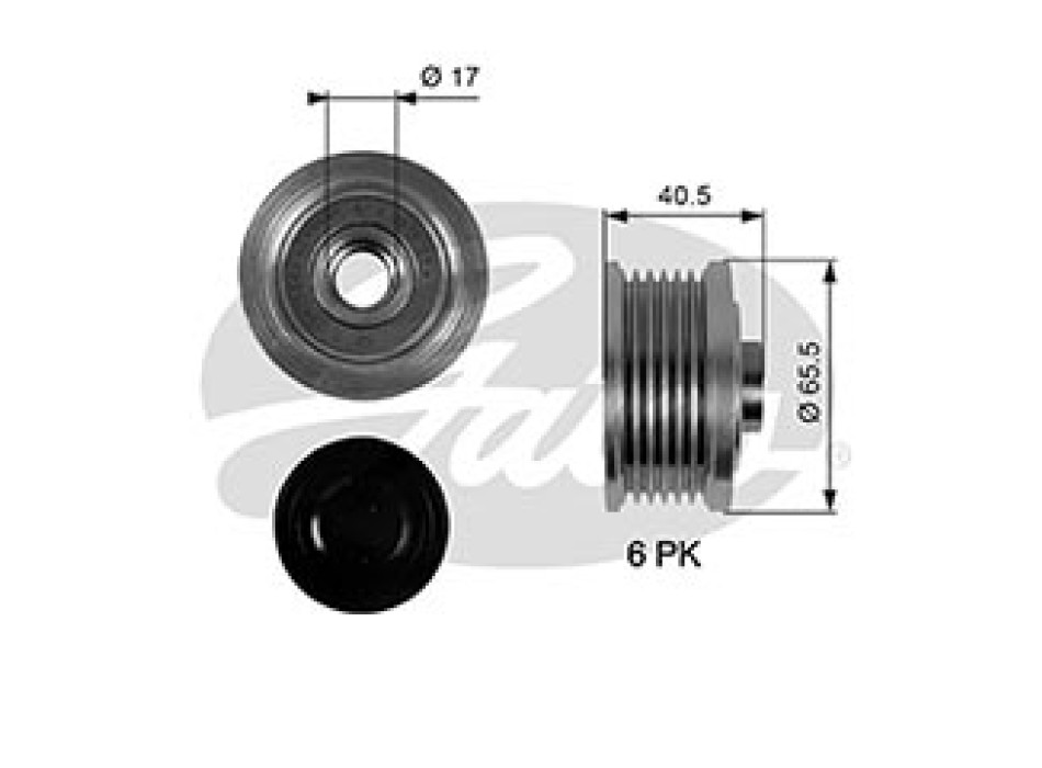 OAP7032 OVERRUNNING ALT.PULLEY