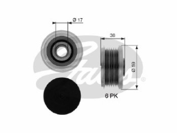 OAP7077 OVERRUNNING ALT.PULLEY