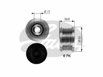 OAP7080 OVERRUNNING ALT.PULLEY