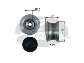 OAP7183 OVERRUNNING ALT.PULLEY