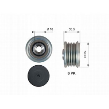 OAP7216 OVERRUNNING ALT.PULLEY