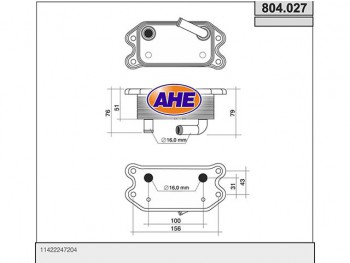 Oilcooler BMW Serie 3 (E46) 330d-(E39) 525d/530d