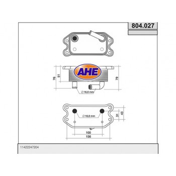 Oilcooler BMW Serie 3 (E46) 330d-(E39) 525d/530d