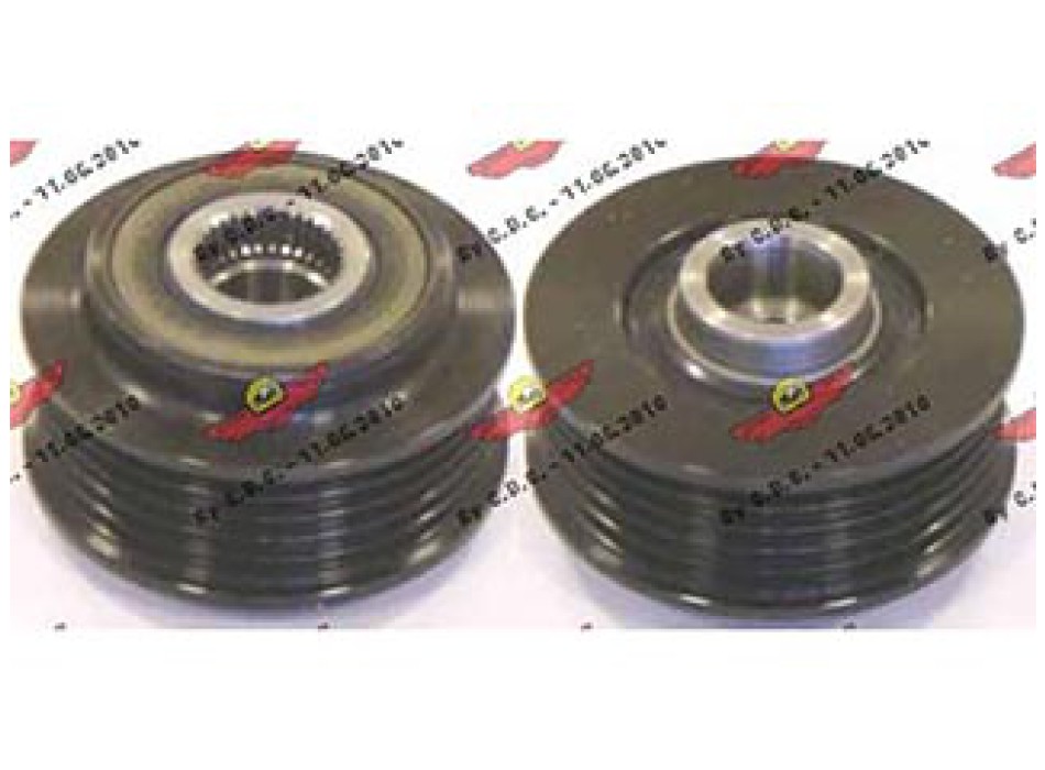 Overrunning Alternator Pulley