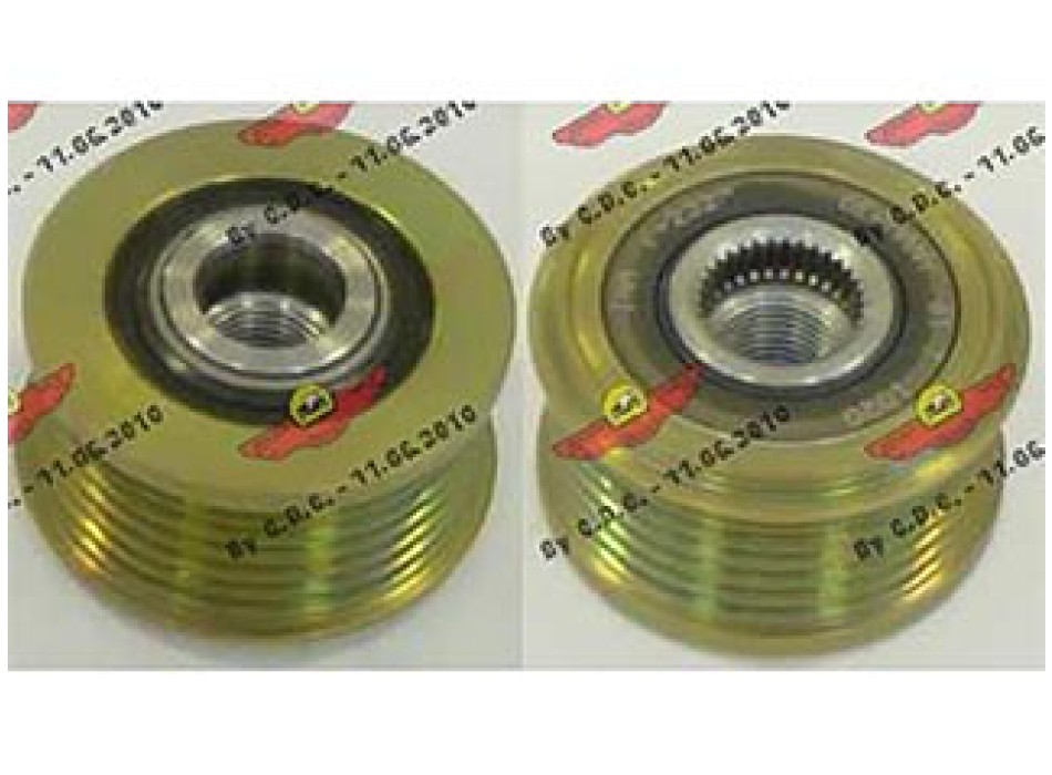 Overrunning Alternator Pulley