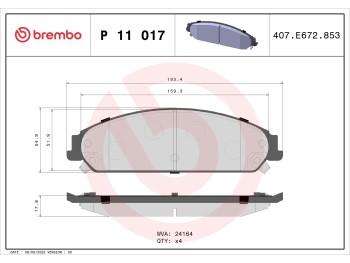 Pastiglie freno anteriori   CHRYSLER/300C Touring