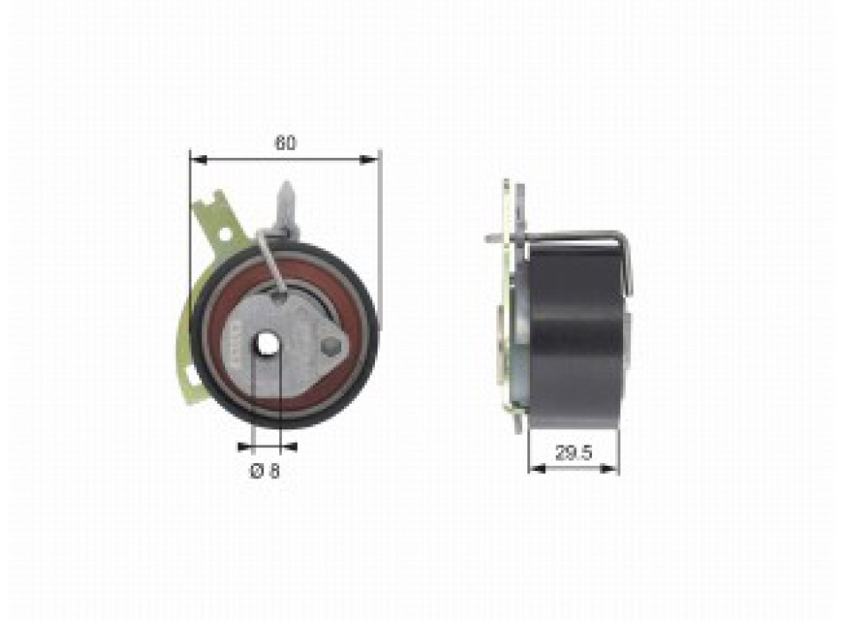 PowerGripT Tensioner Pulley