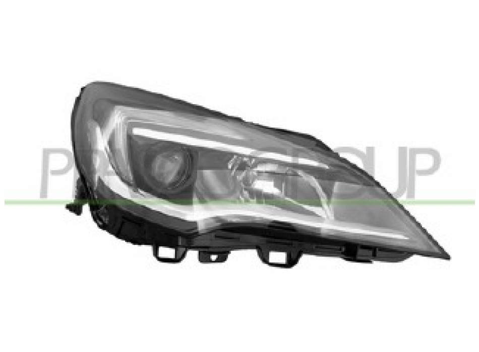 PROIETTORE DESTRO H1+H7 ELETTRICO CON MOTORE-LED