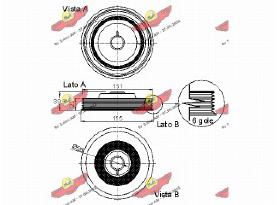PULEGGIA SMORZATRICE