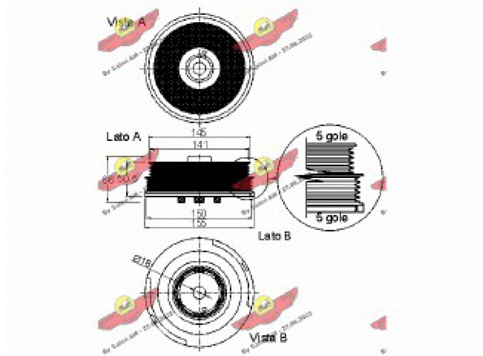 PULEGGIA SMORZATRICE