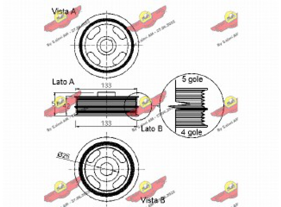 PULEGGIA SMORZATRICE