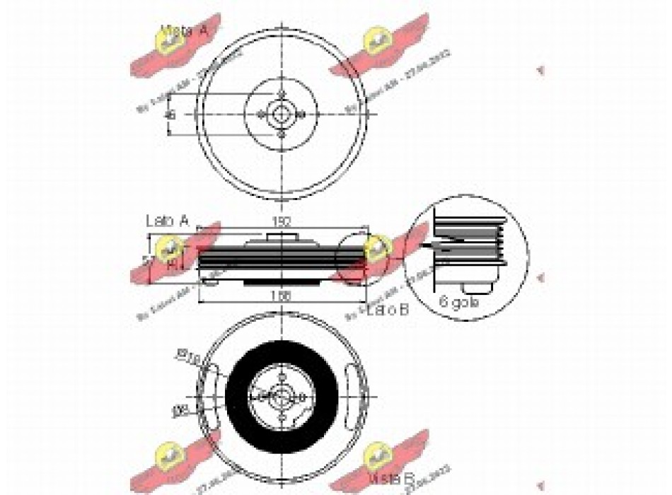 PULEGGIA SMORZATRICE