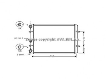 Rad. AUDI A3/VW Golf IV +/-AC