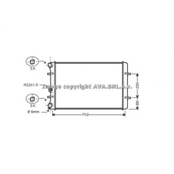 Rad. AUDI A3/VW Golf IV +/-AC