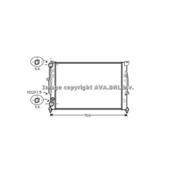 Rad. AUDI A4 +/- AC 96-/A6 II