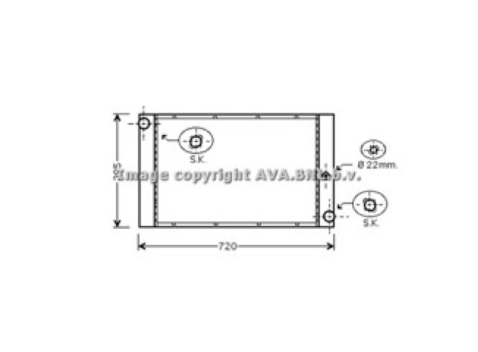 Rad. BMW E60 520D AT 04-