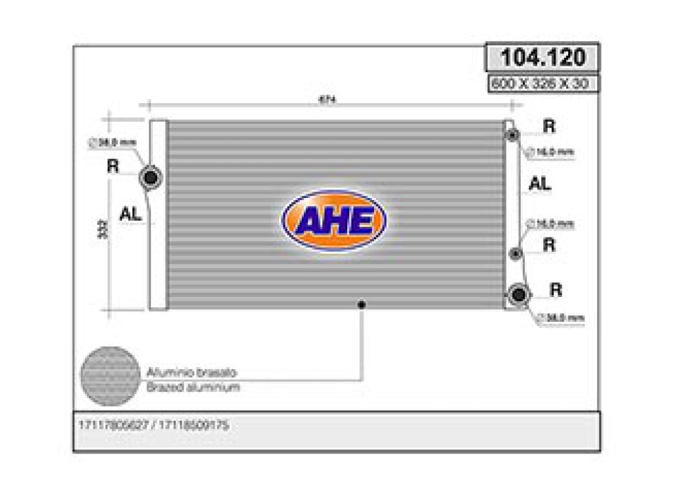 Rad. BMW Serie 5 F01/F02/F10/F11/E71 520D/525D/530