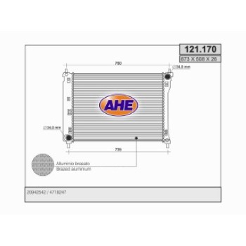 Rad. CHEVROLET/OPEL CAPTIVA/ANTARA 2.4 +/-AC 10-