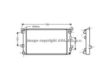 Rad. CHRYSLER Voyager 2.5 TD