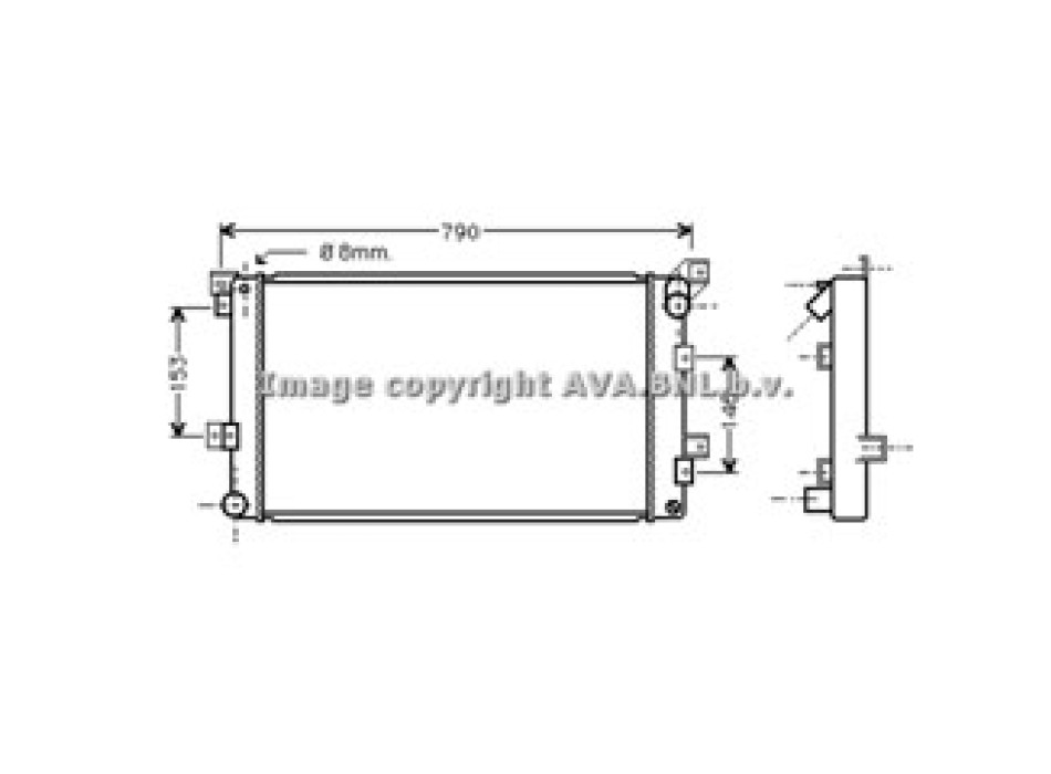 Rad. CHRYSLER Voyager 2.5 TD