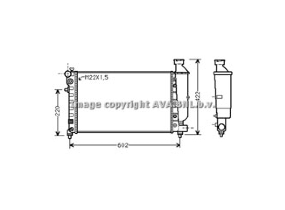 Rad. CITROEN Saxo +/- AC