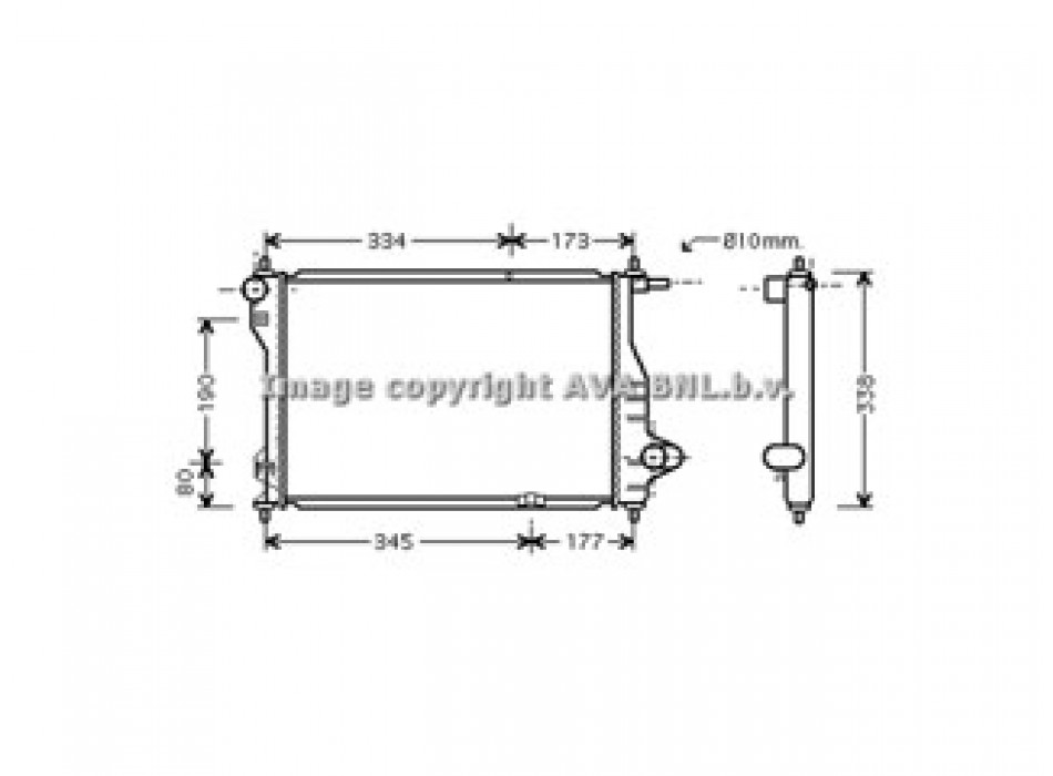 Rad. DAEWOO Matiz 1.0i 05-