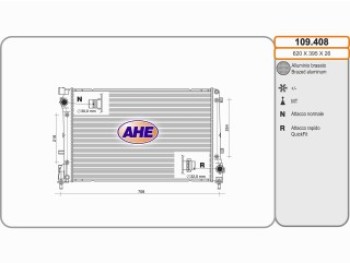 Rad. FIAT 500 ABARTM 1.4 16V  M+/- AC