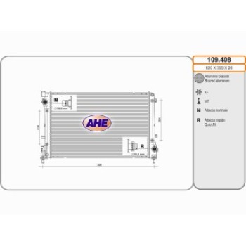 Rad. FIAT 500 ABARTM 1.4 16V  M+/- AC